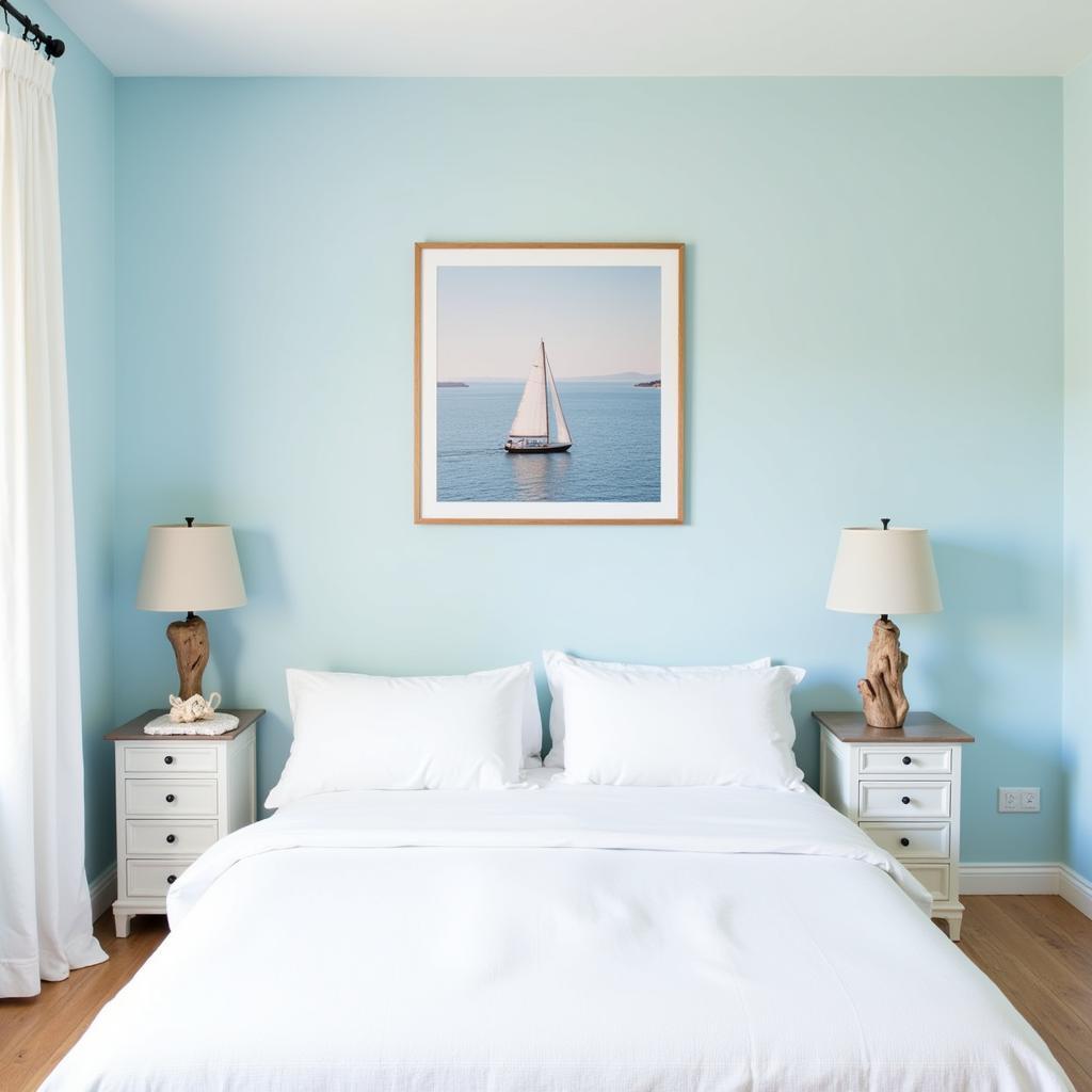 Sailing Boat Art in a Bedroom