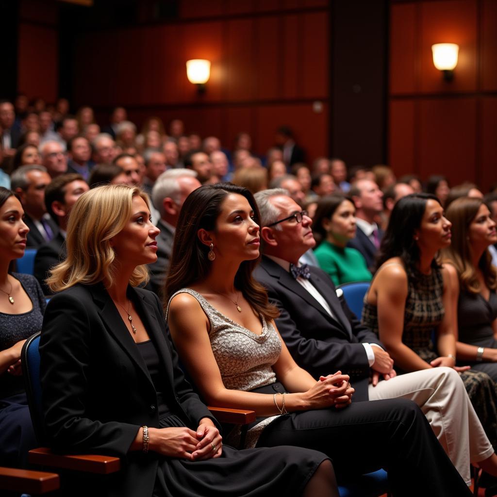 Elegant audience at the San Jose Center for the Performing Arts