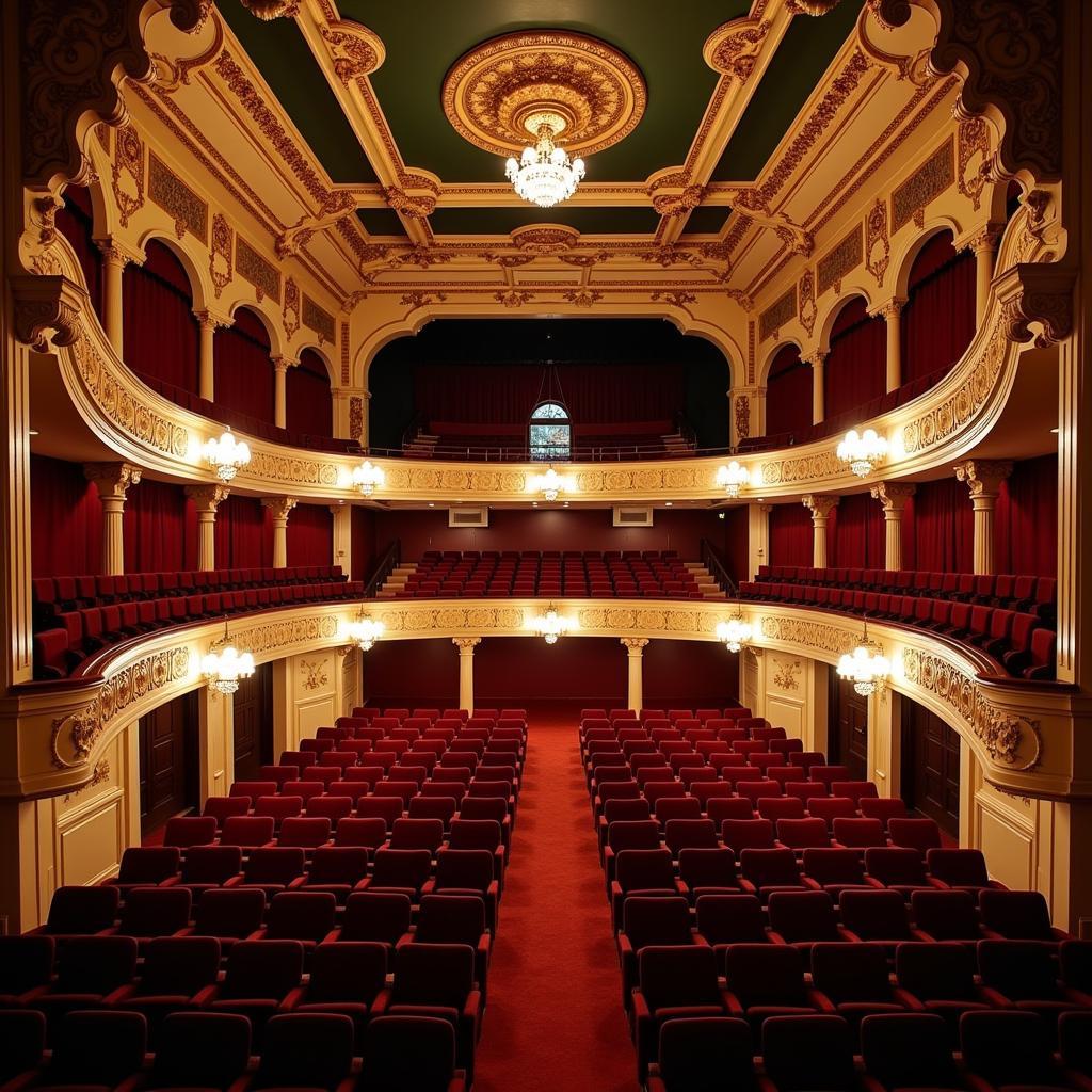 Elegant interior of the San Jose Center for the Performing Arts