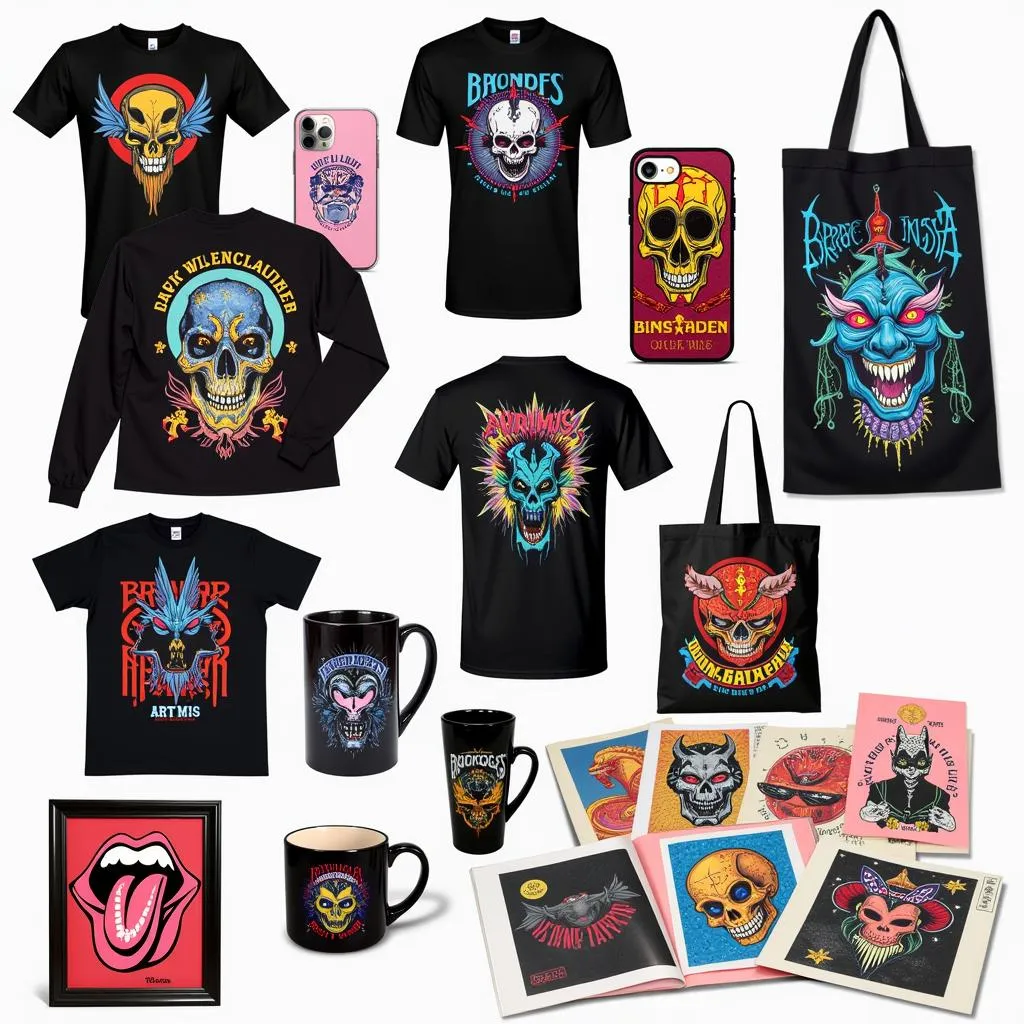 Sản phẩm art merch đa dạng, phong phú