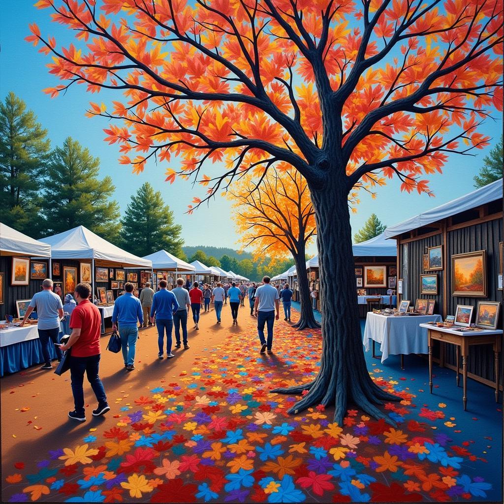 Vibrant artworks displayed at Saugatuck Art Fair