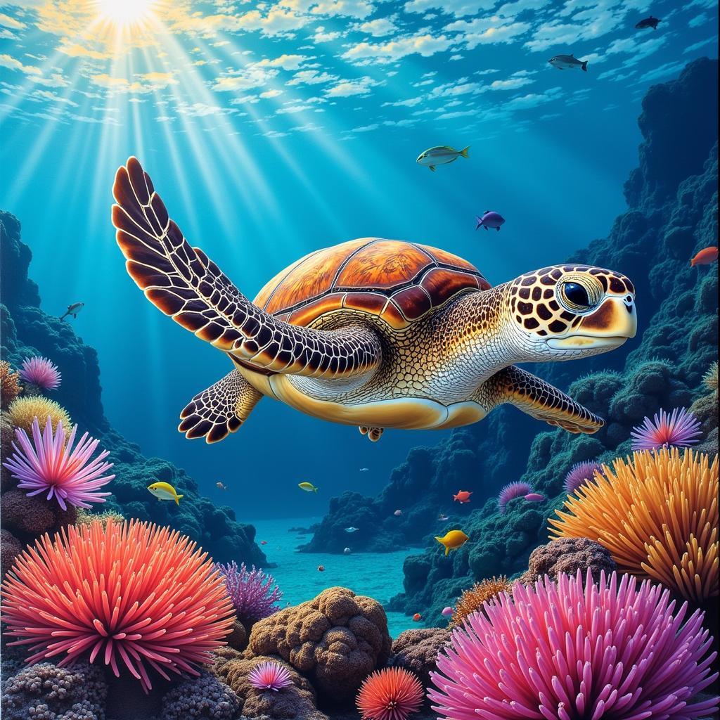 Sea Turtle Canvas Print