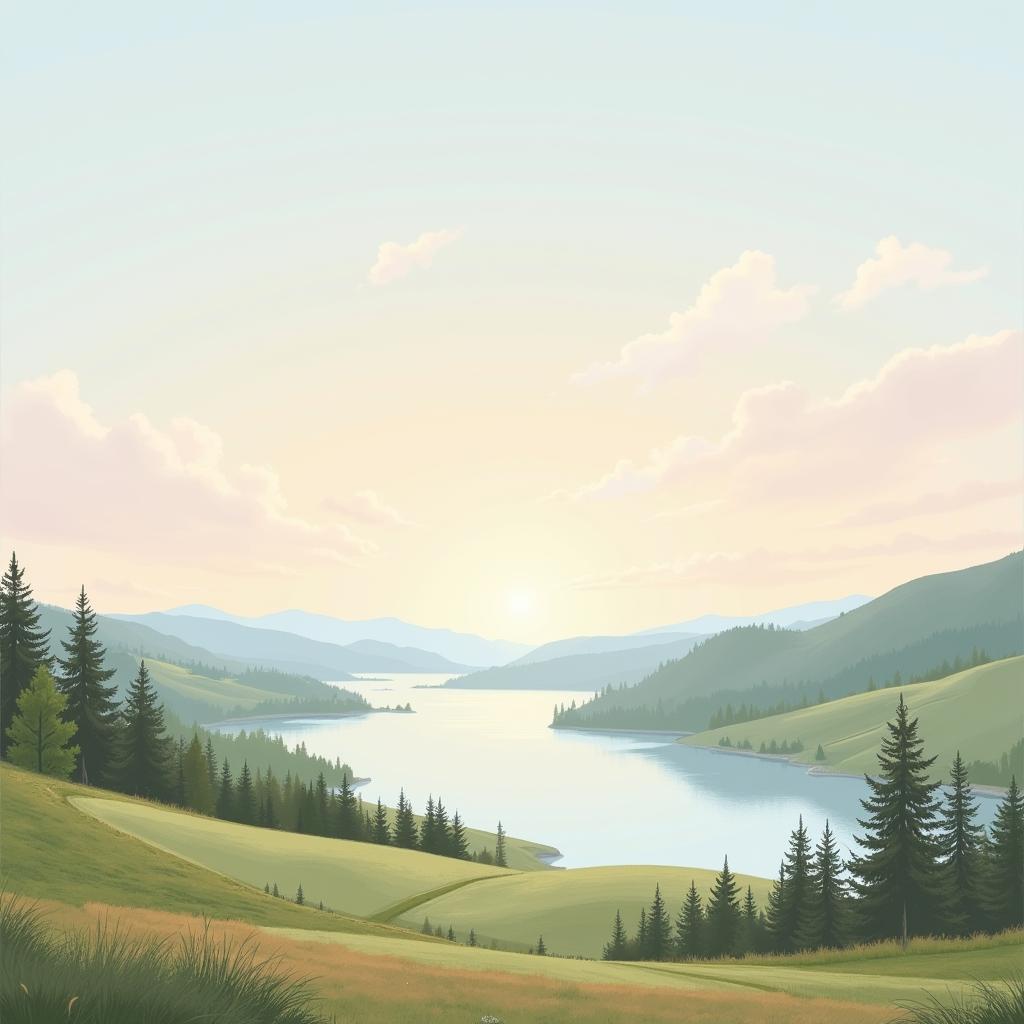 Serene Landscape Painting