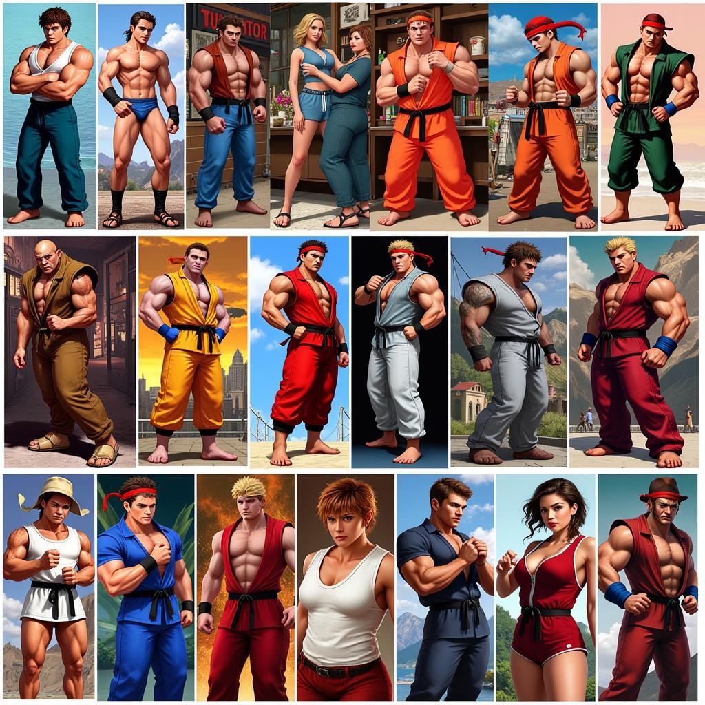 Street Fighter 5 cover art style evolution