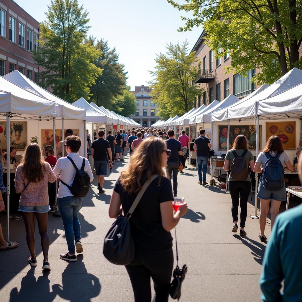 Sherman Arts Fest Crowd