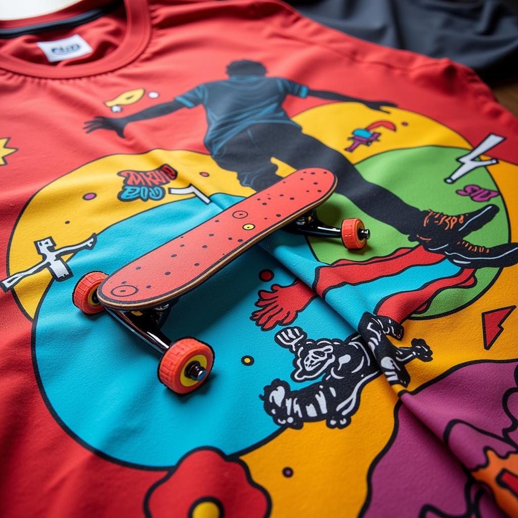 Thiết kế áo phông lấy cảm hứng từ phong cách Skate Art