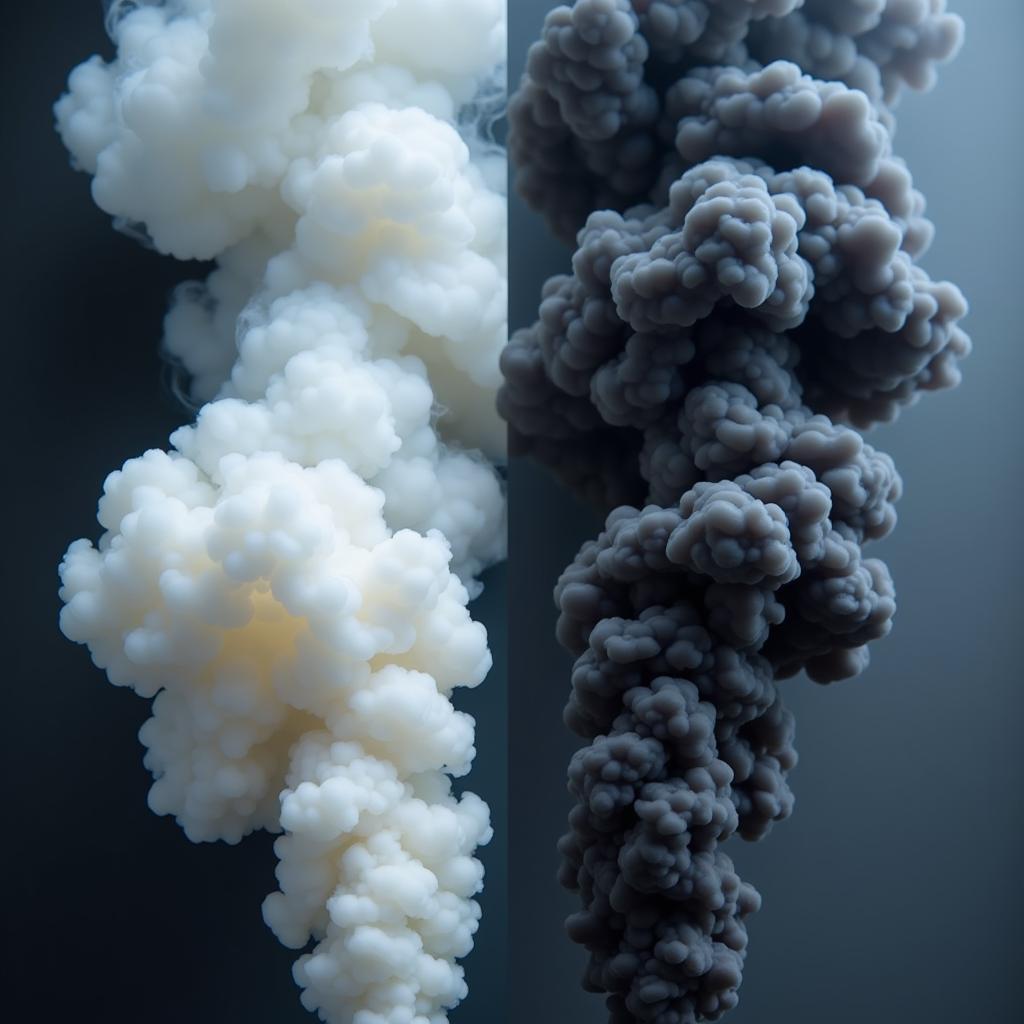 Comparison of Smoke Color and Density