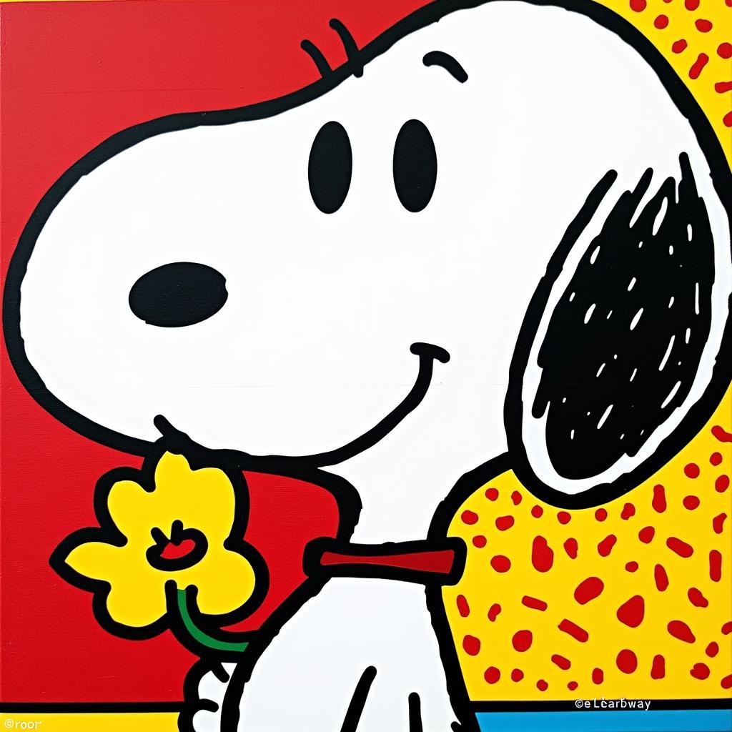 Snoopy Pop Art Canvas Print