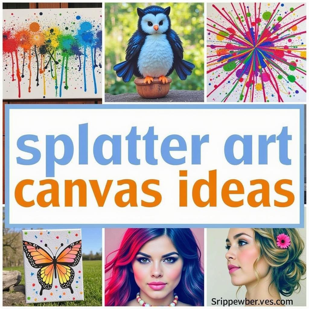  Splatter Art Canvas Ideas