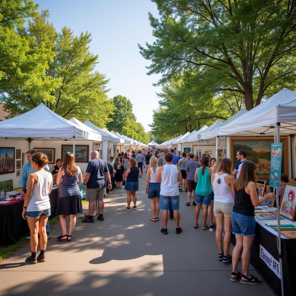 Springfield MO Art Festival Crowd