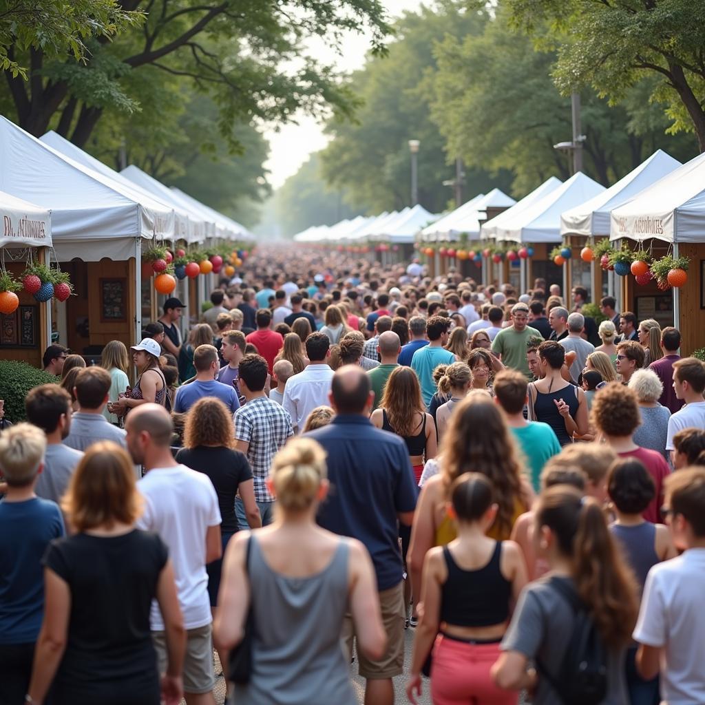 Visitors Enjoying Art at St. Johns River Festival