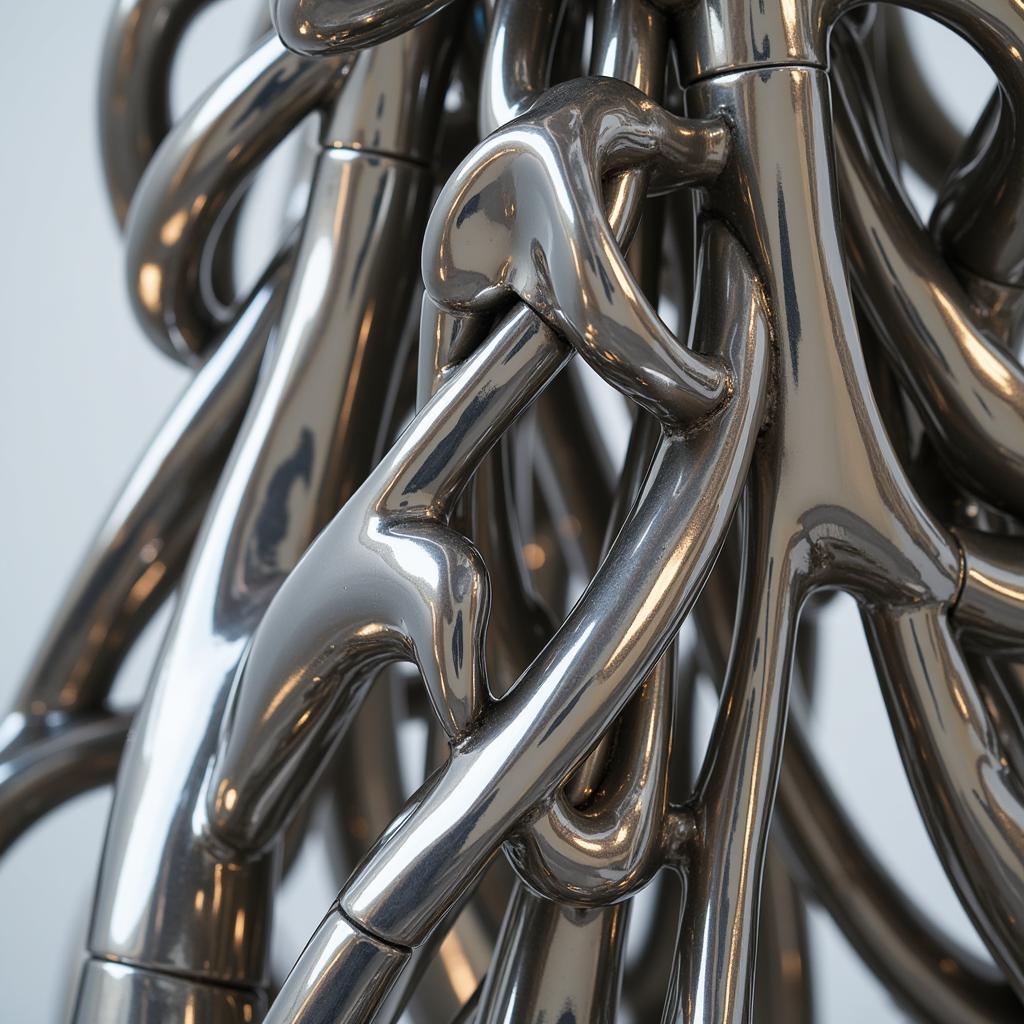 Abstract Stainless Steel Sculpture