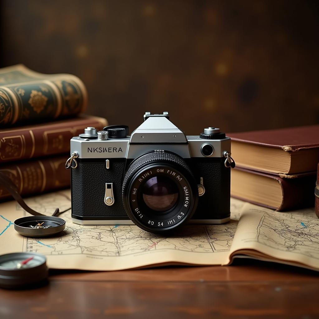 Still Life Photography Featuring a Vintage Camera