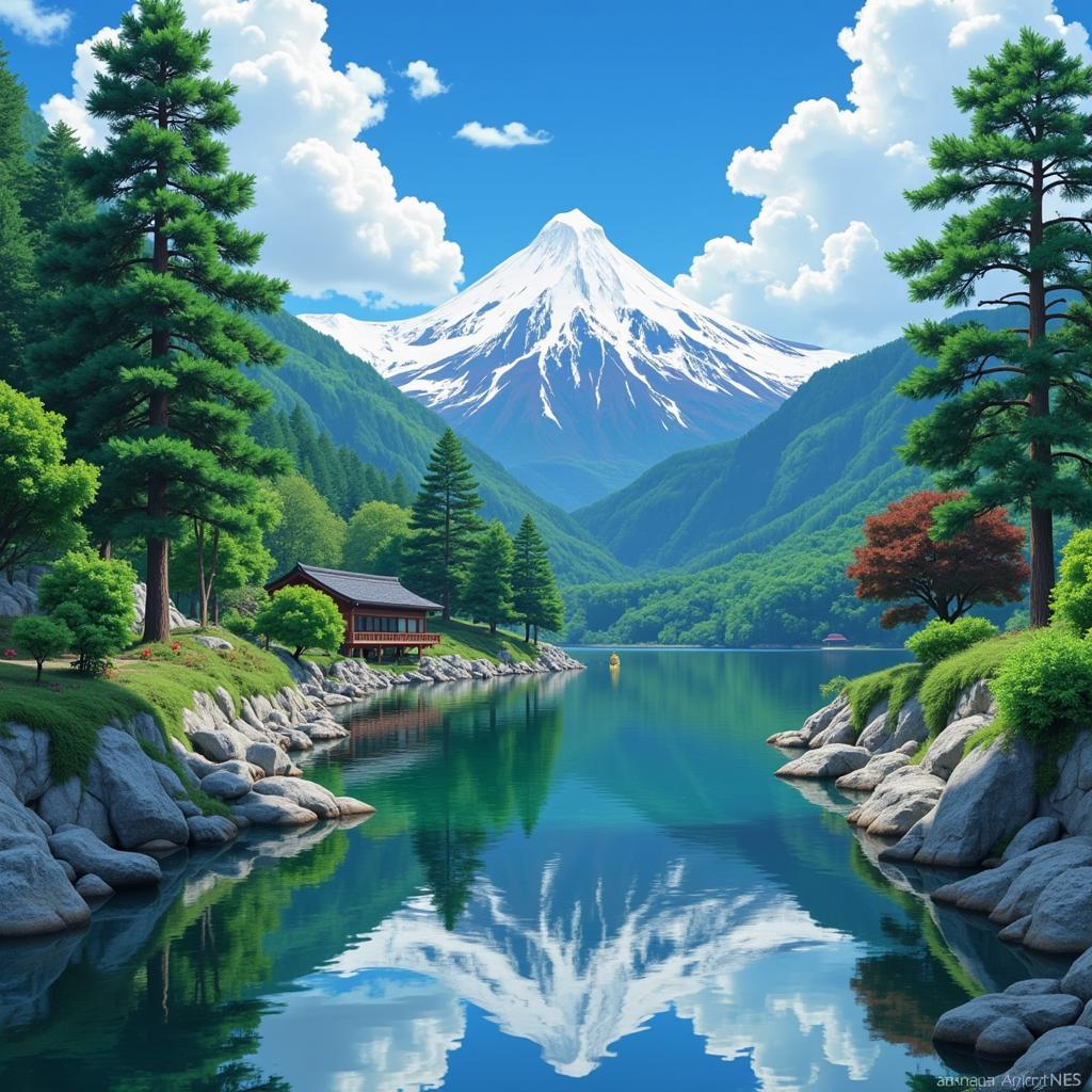 Studio Ghibli Backgrounds Inspired by Japanese Landscapes