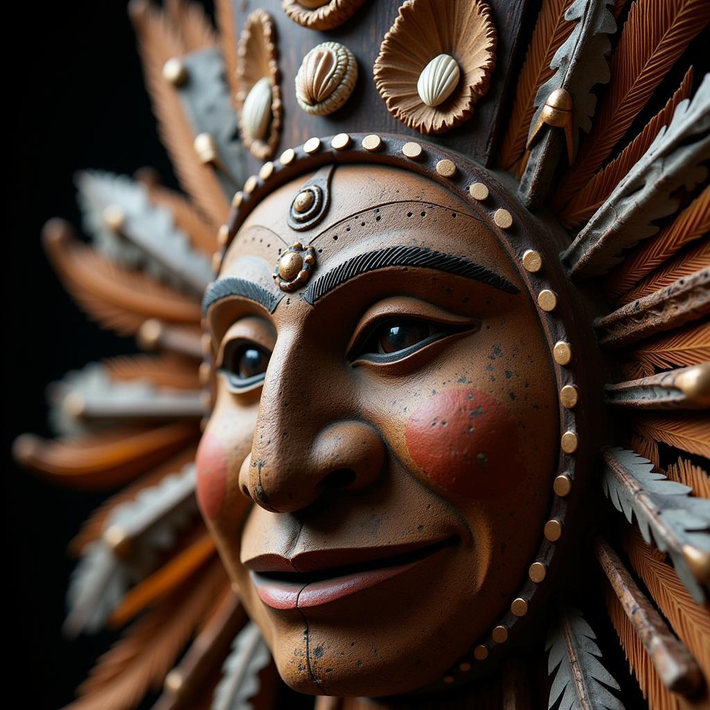 Elaborate Taíno Ceremonial Mask