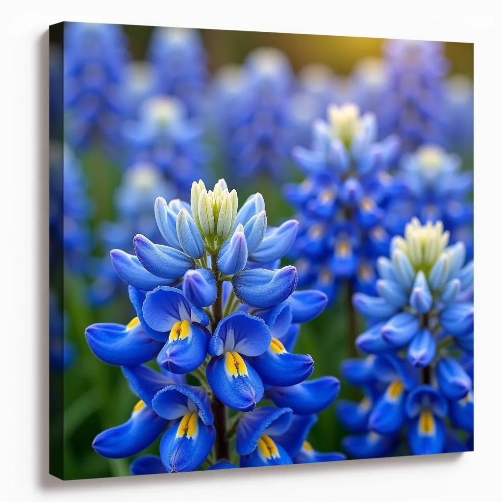 Tranh canvas hoa bluebonnet Texas