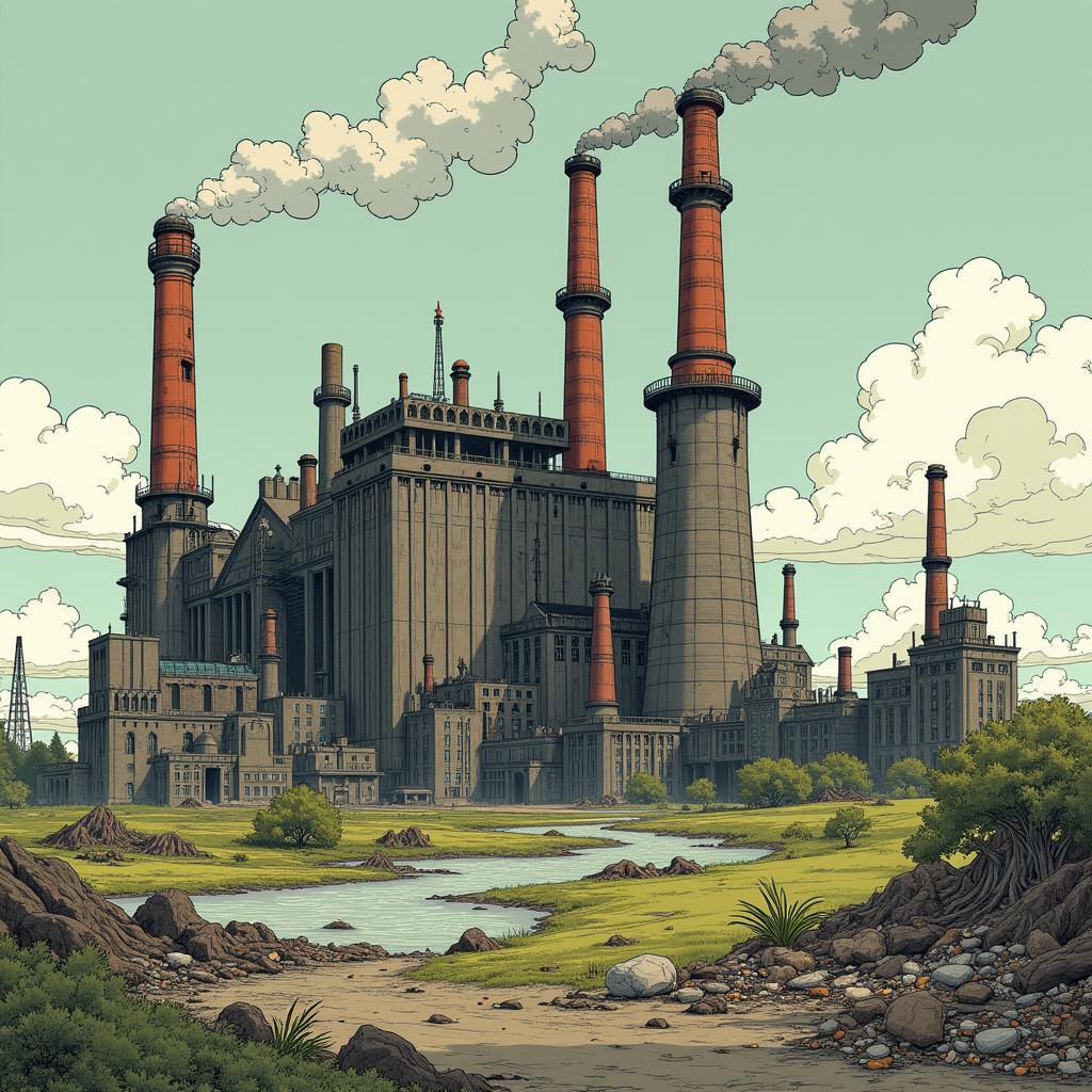 Concept Art of the Once-ler's Factory