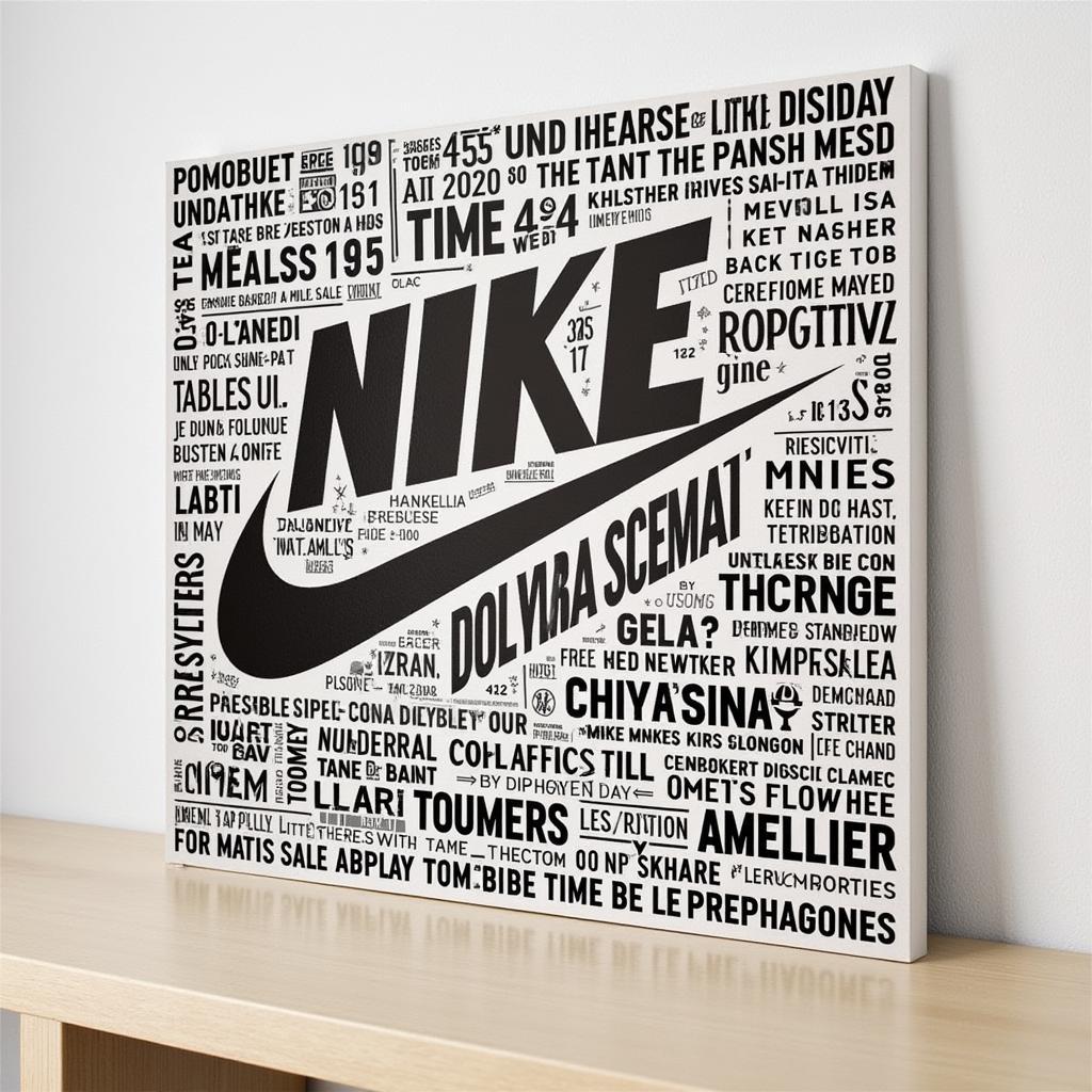 Thiết kế Nike wall art theo yêu cầu riêng