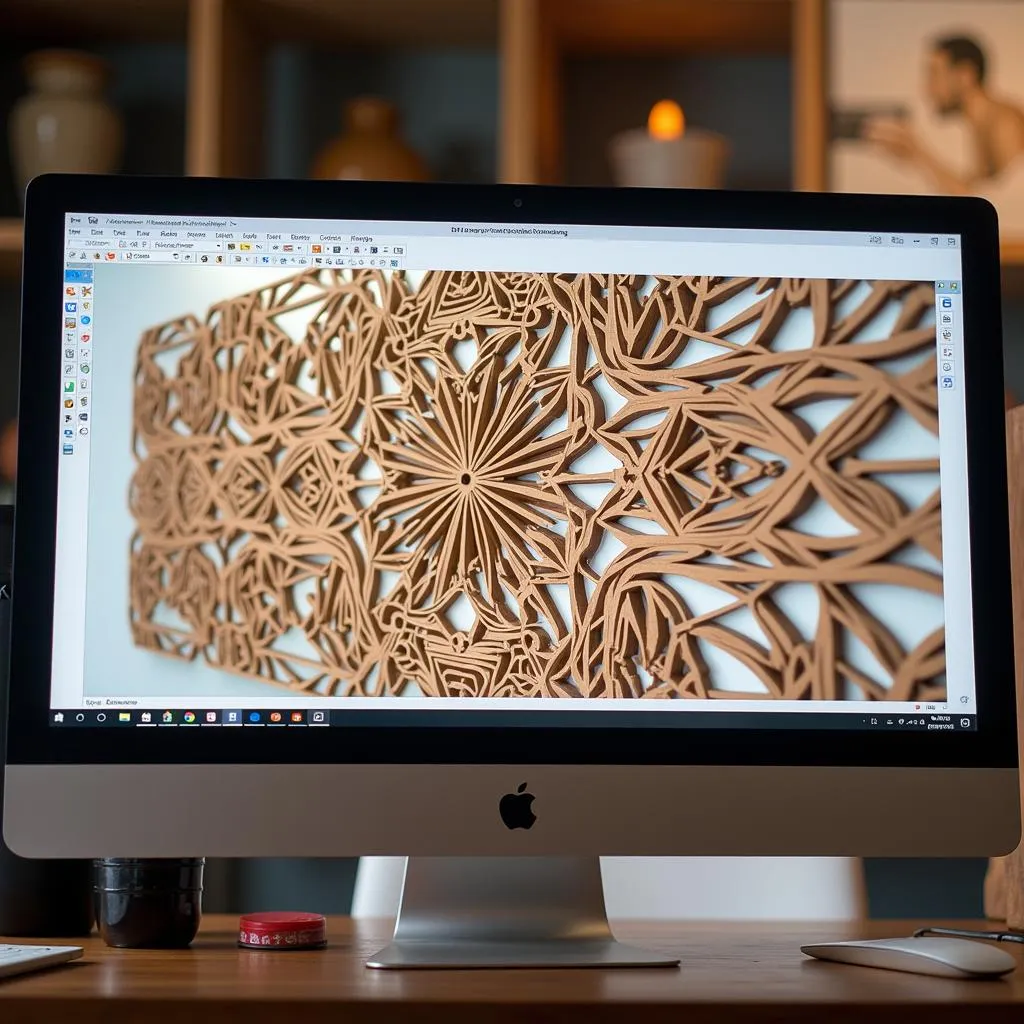 Parametric design for wood wall art