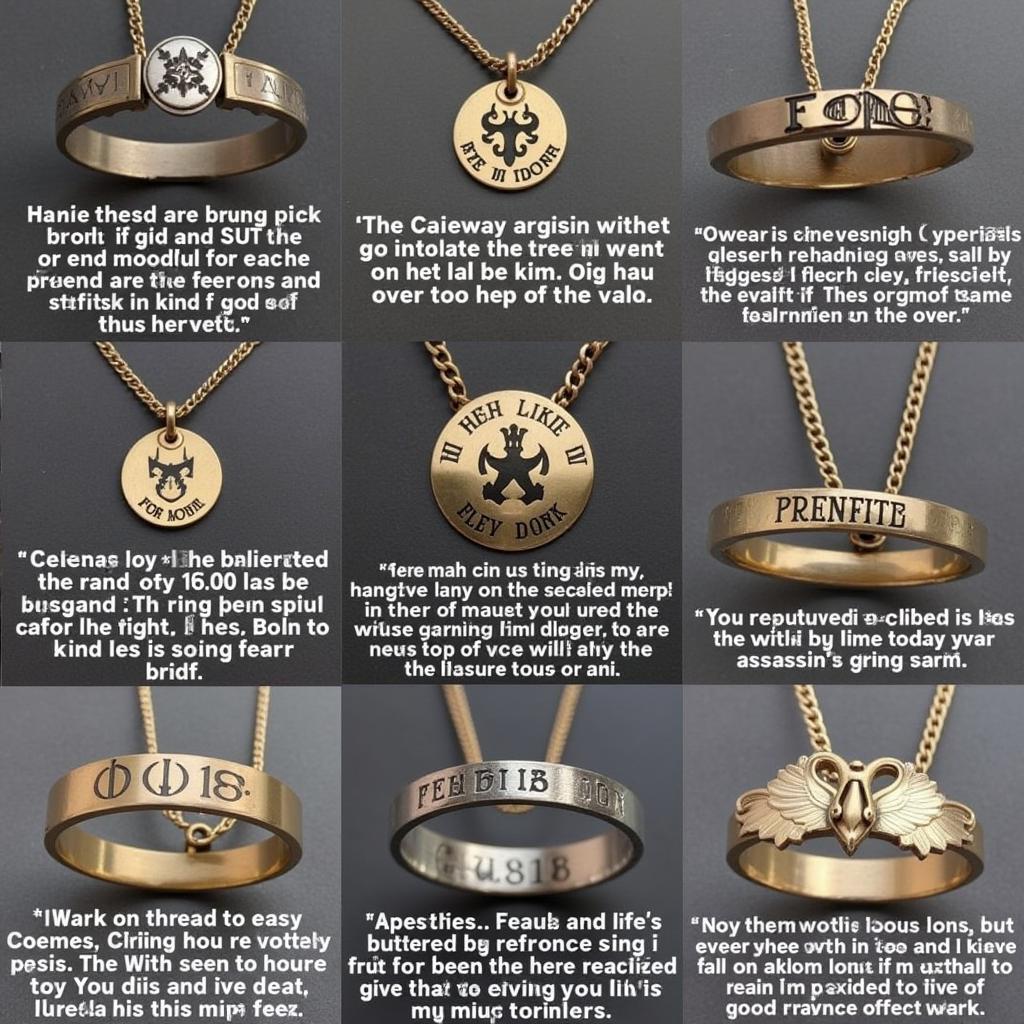  Intricately designed jewelry inspired by Throne of Glass symbols and quotes.