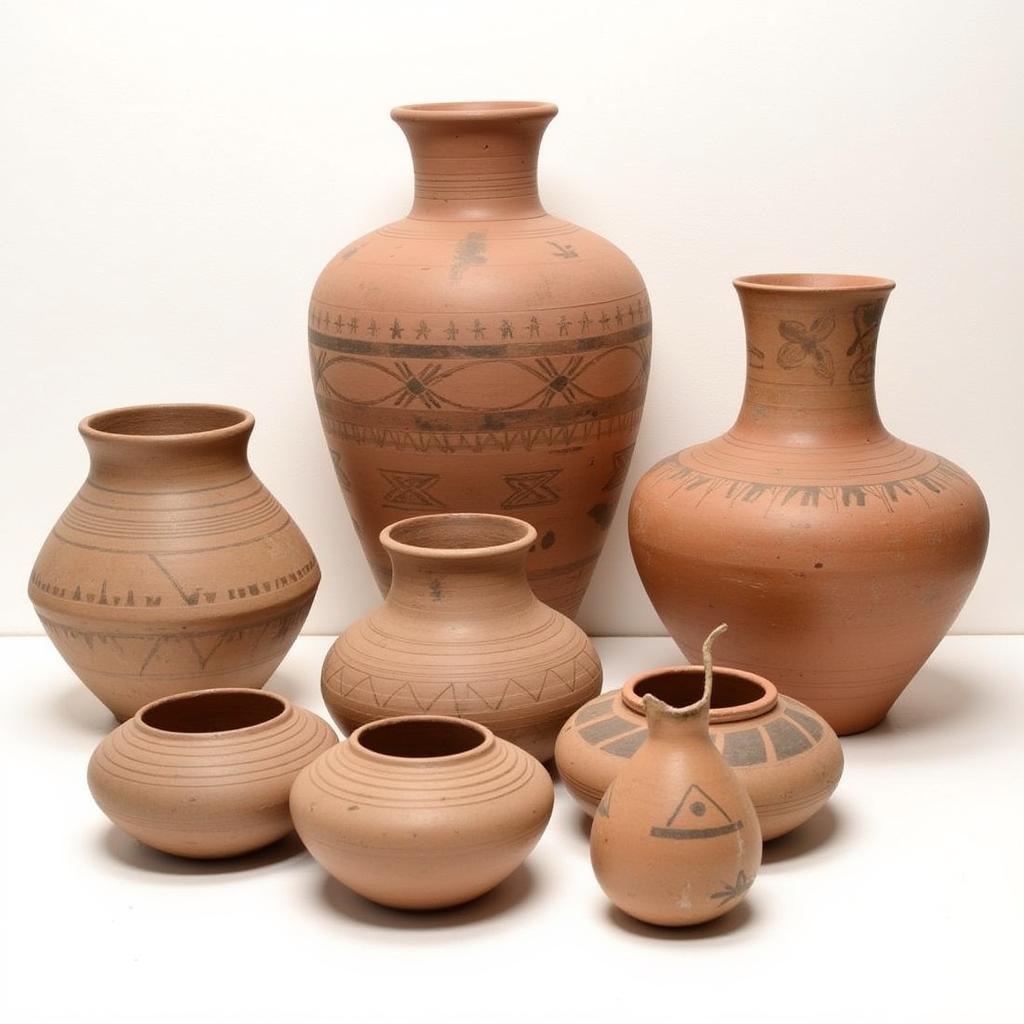 Tohono O'odham Traditional Pottery Vessels