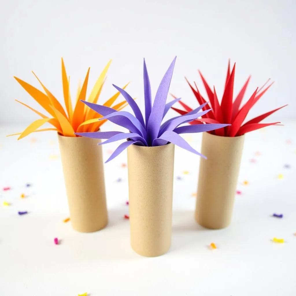 toilet paper roll fireworks craft