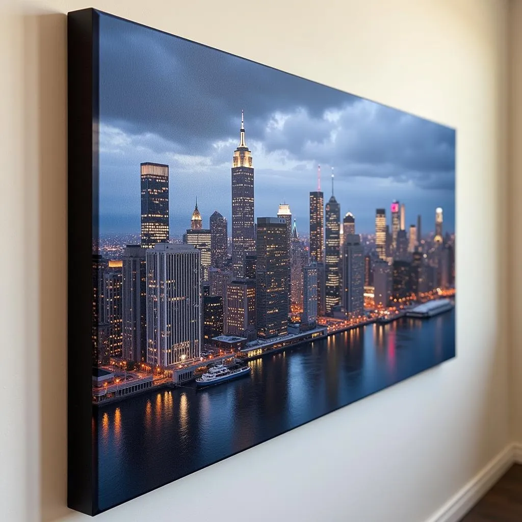 Tranh Canvas Cityscape New York Phong Cách Hiện Đại