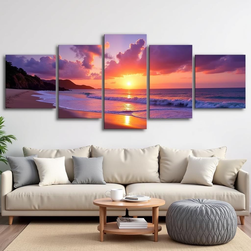 5 Piece Wall Art Set for Living Room