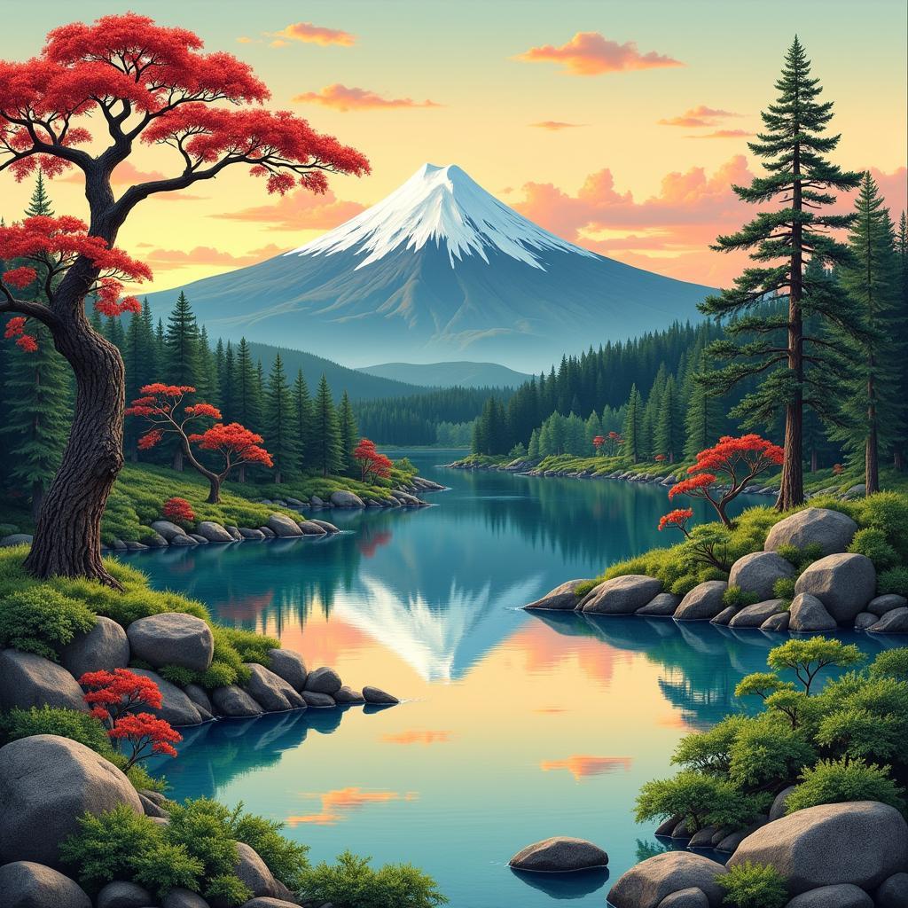 Classic Japanese Landscape Painting