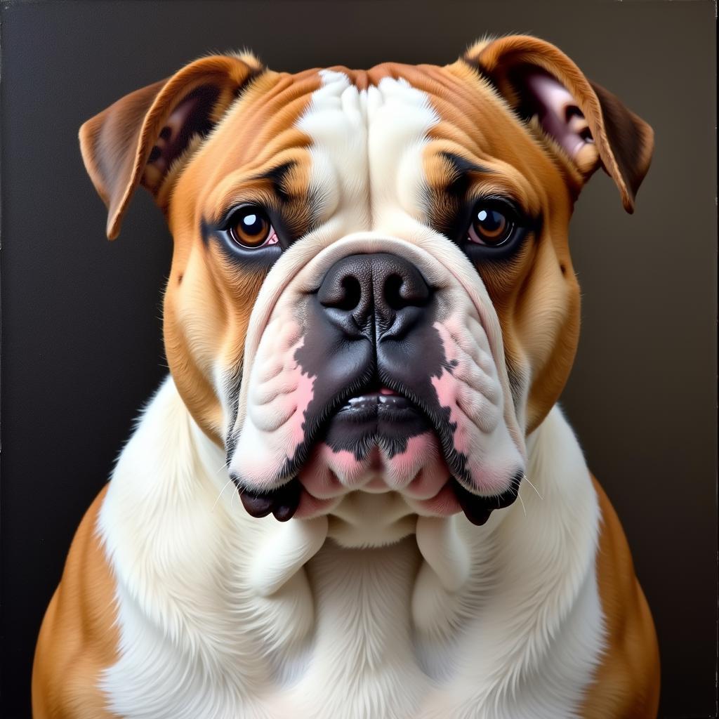 English Bulldog Painting