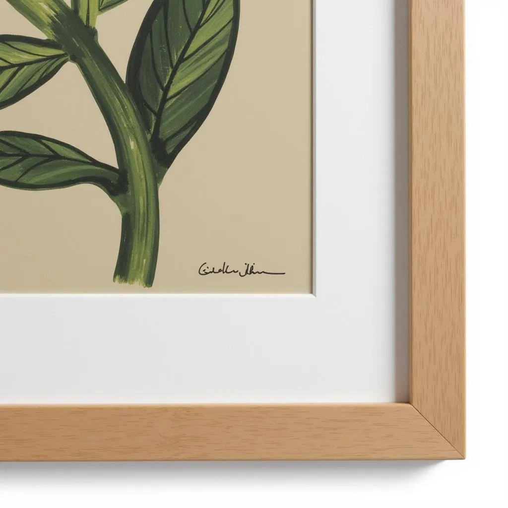 Unique nature wall art with frame