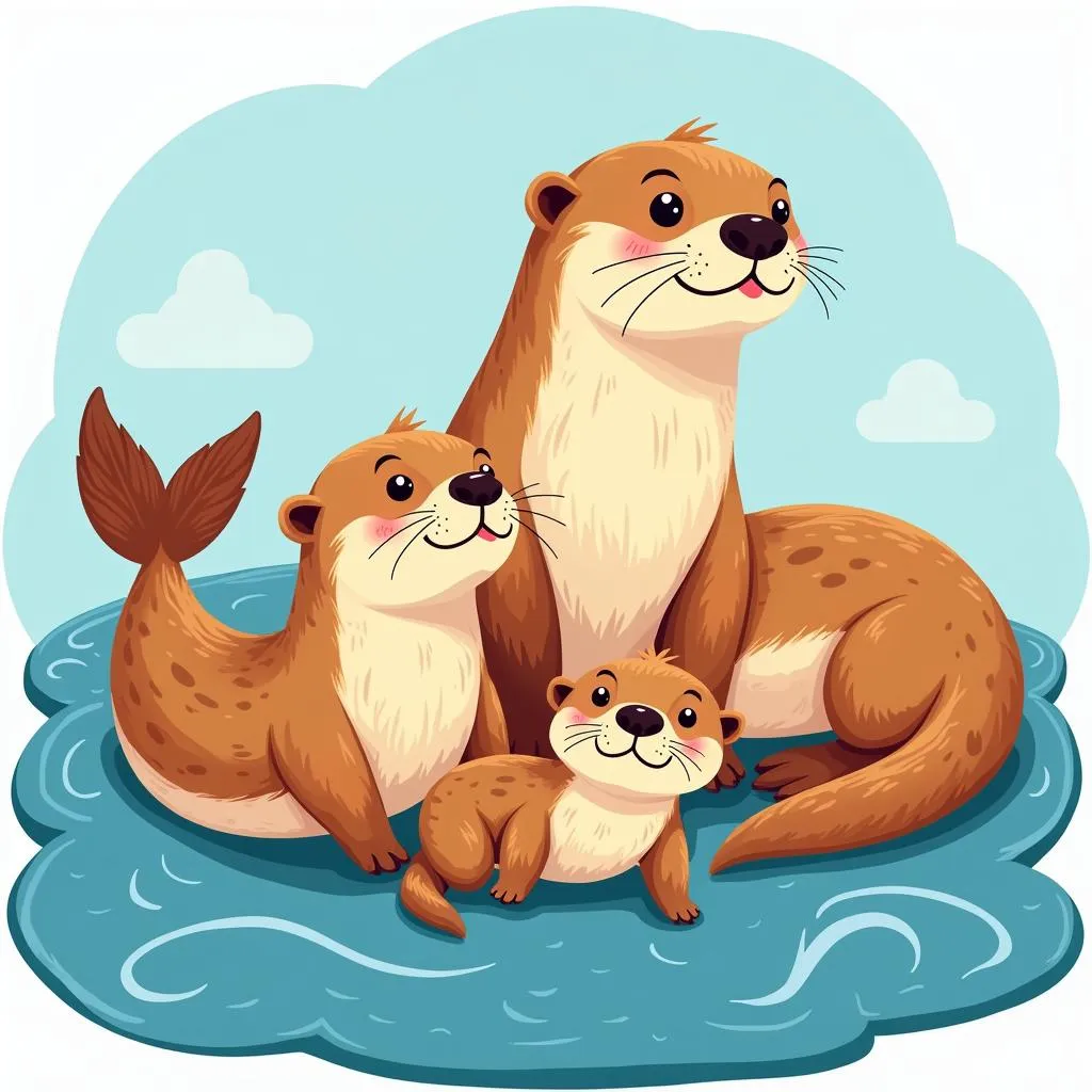 Sea Otter Art for Kids