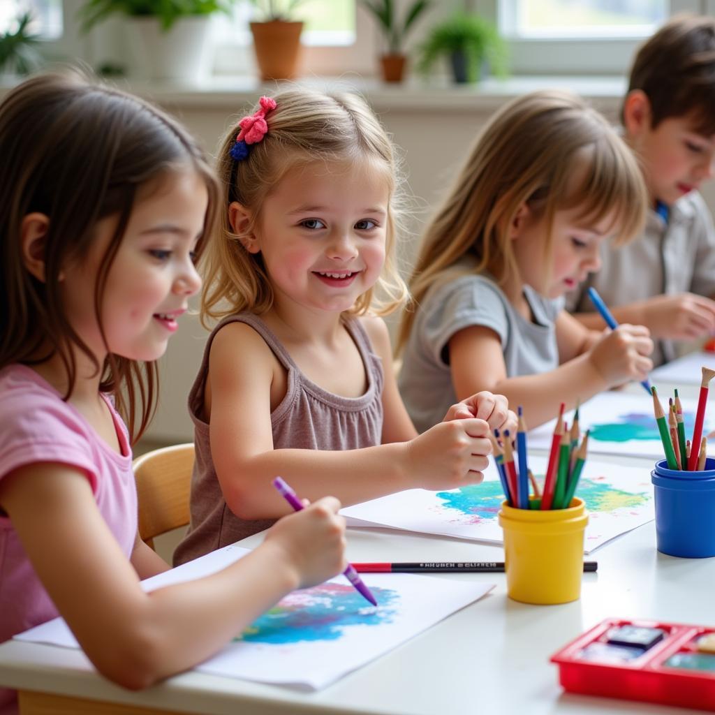 Kids painting