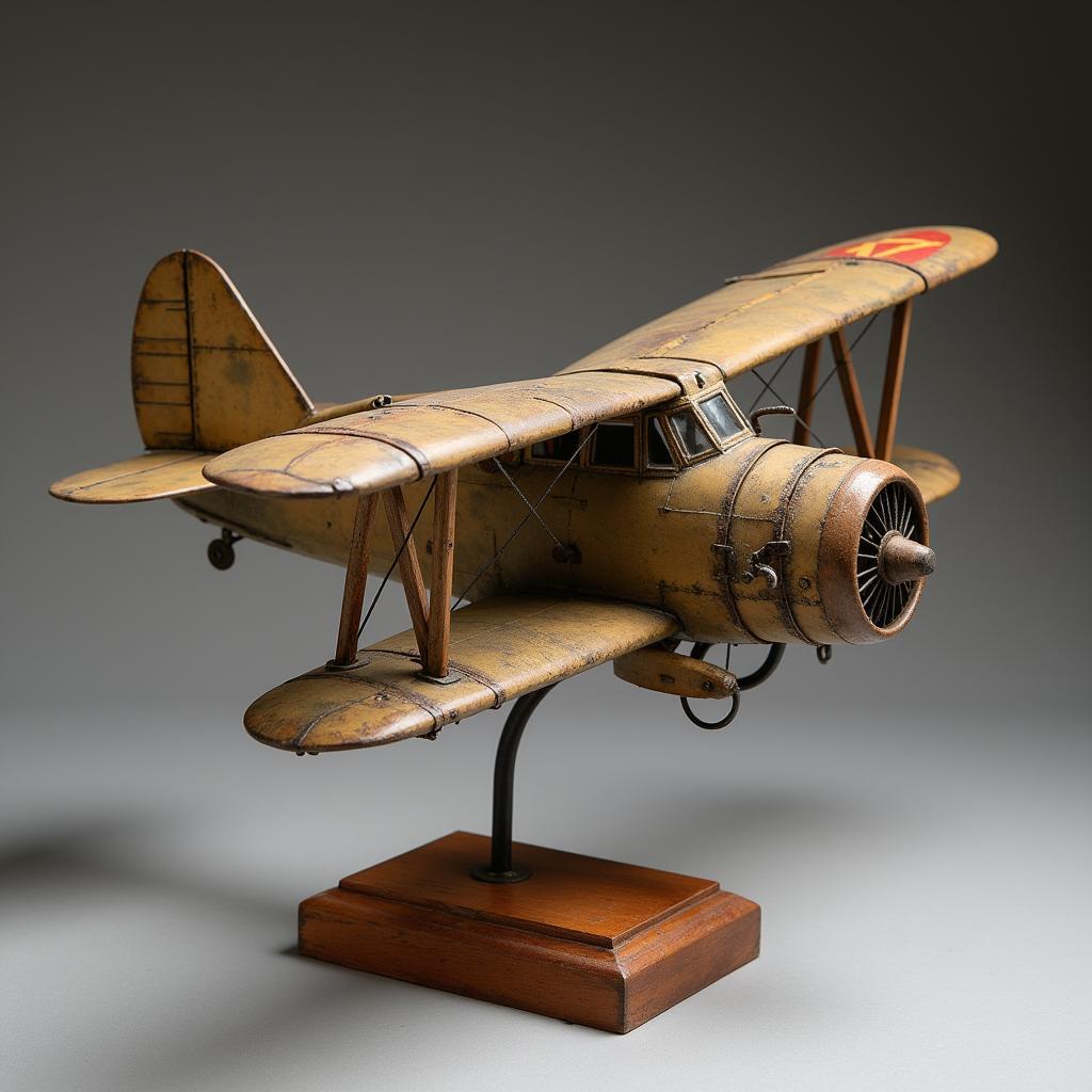 Trench Art Airplane Model from WWI