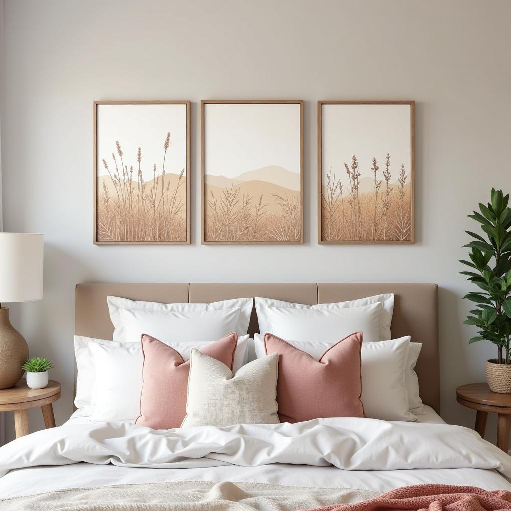 Triptych Canvas Prints for Bedroom Decor