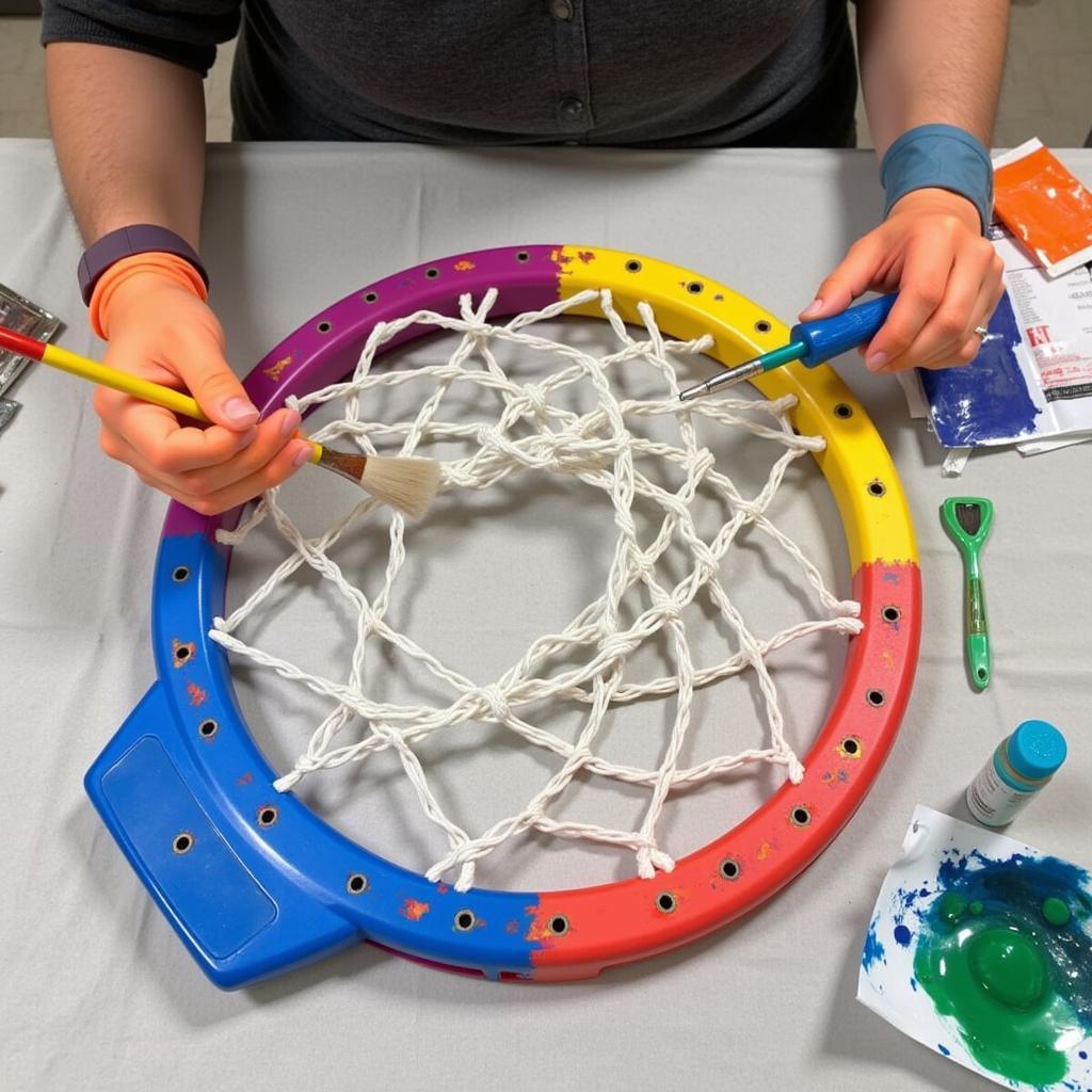 Tự tay làm basketball hoop art