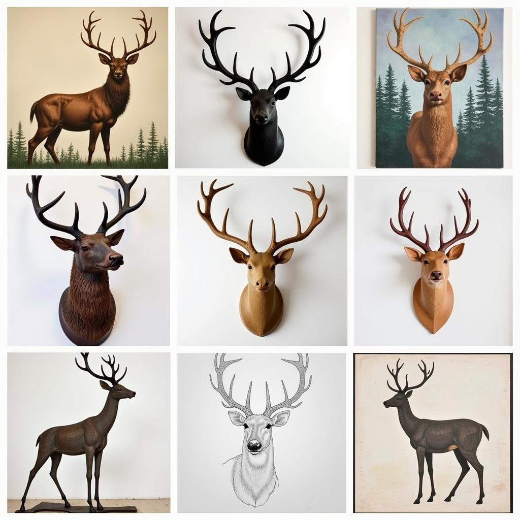 Different Styles of Deer Wall Art