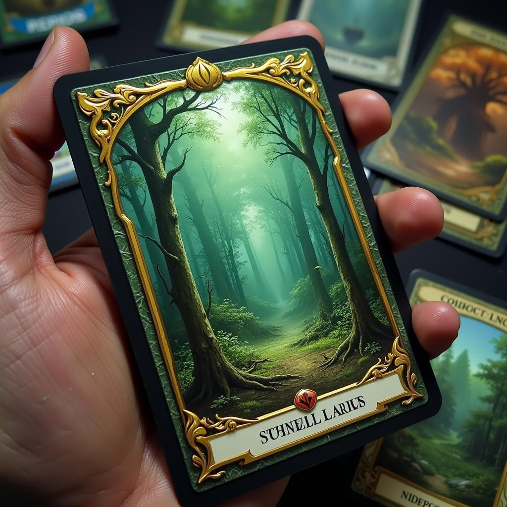 Unhinged Full Art Forest in a Commander Deck