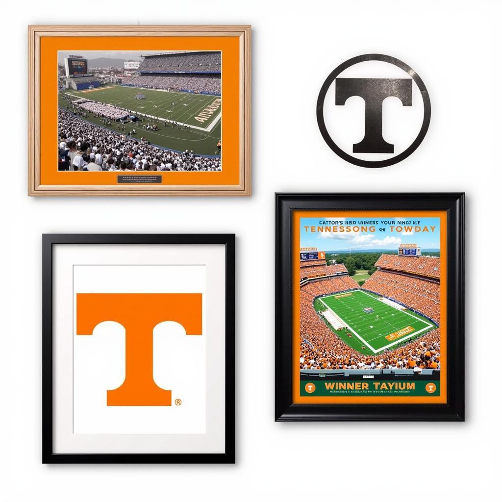 University of Tennessee wall art collage