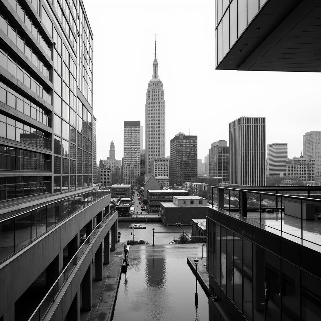 Urban Architecture in Black and White