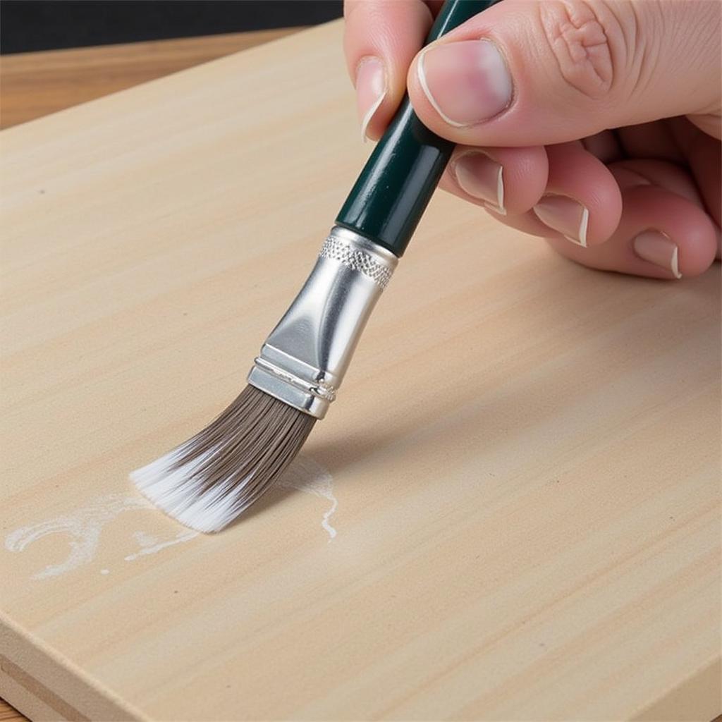 Applying Varnish to Protect Wood Panel Art