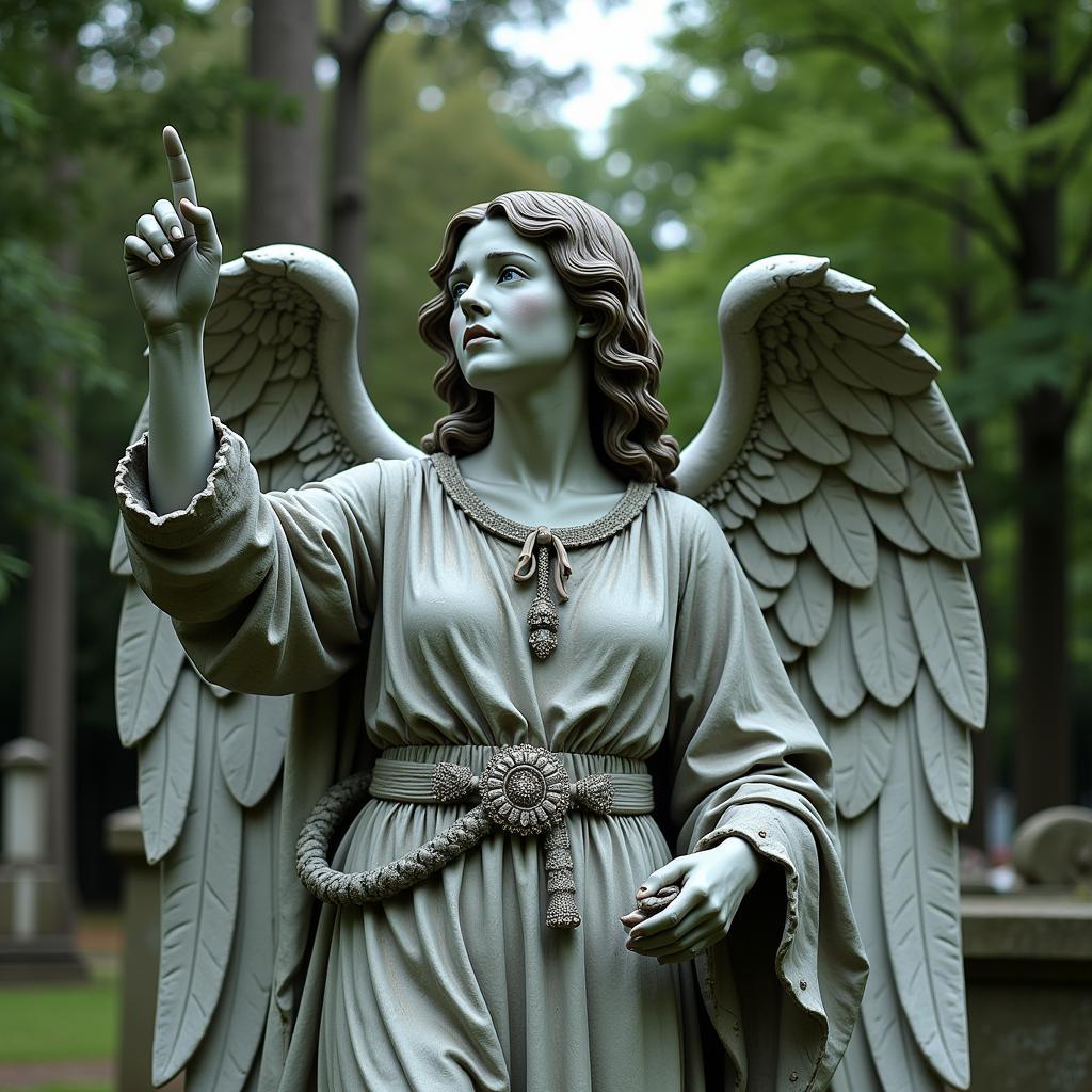 Victorian Cemetery Sculpture of an Angel