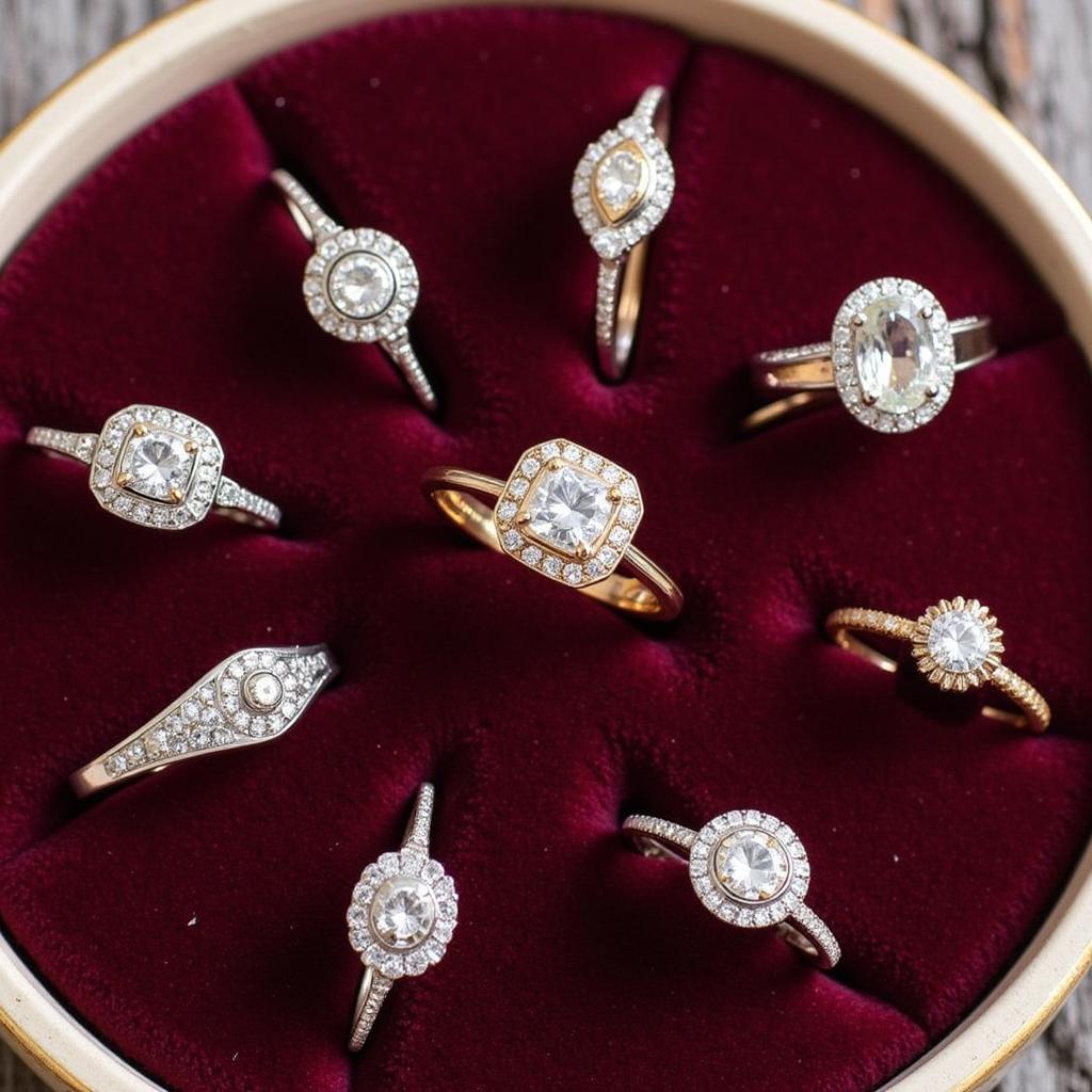 Vintage Art Deco Engagement Rings