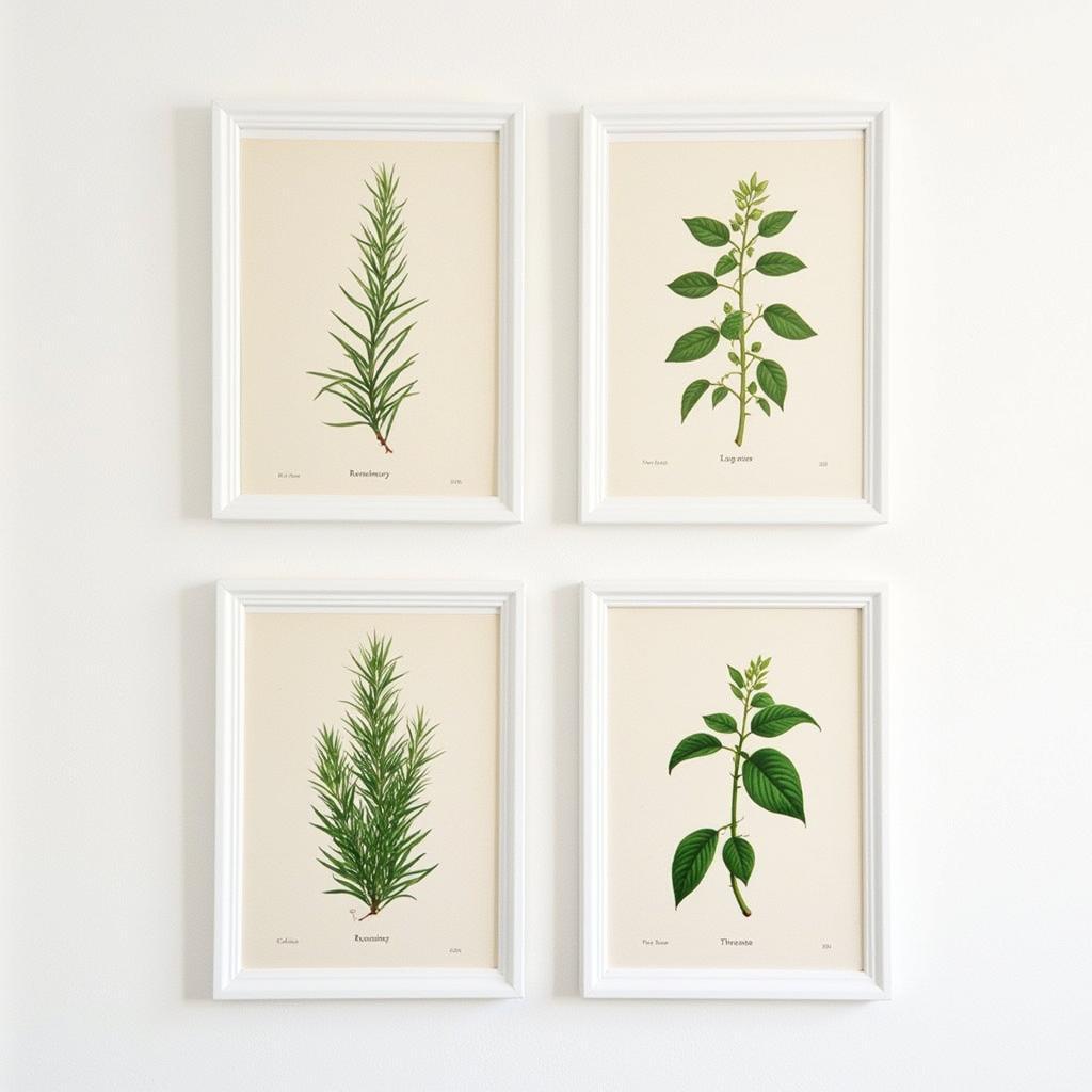 Vintage Botanical Herb Prints