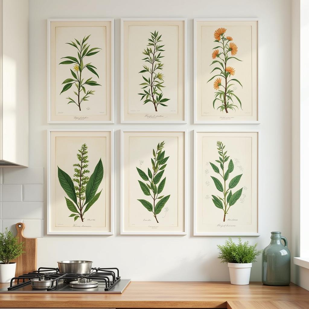 Vintage Botanical Herb Prints