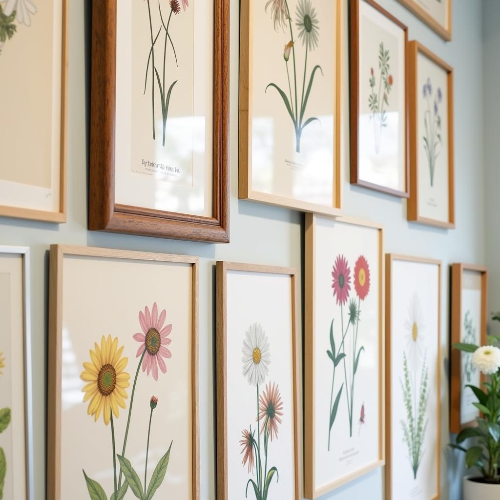 Vintage Daisy Botanical Prints: Classic Elegance