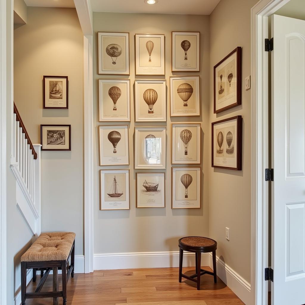 Vintage Hot Air Balloon Wall Art Gallery