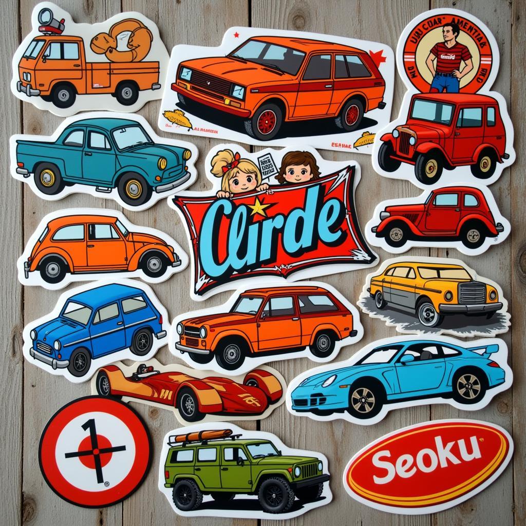 Vintage Sticker Collection