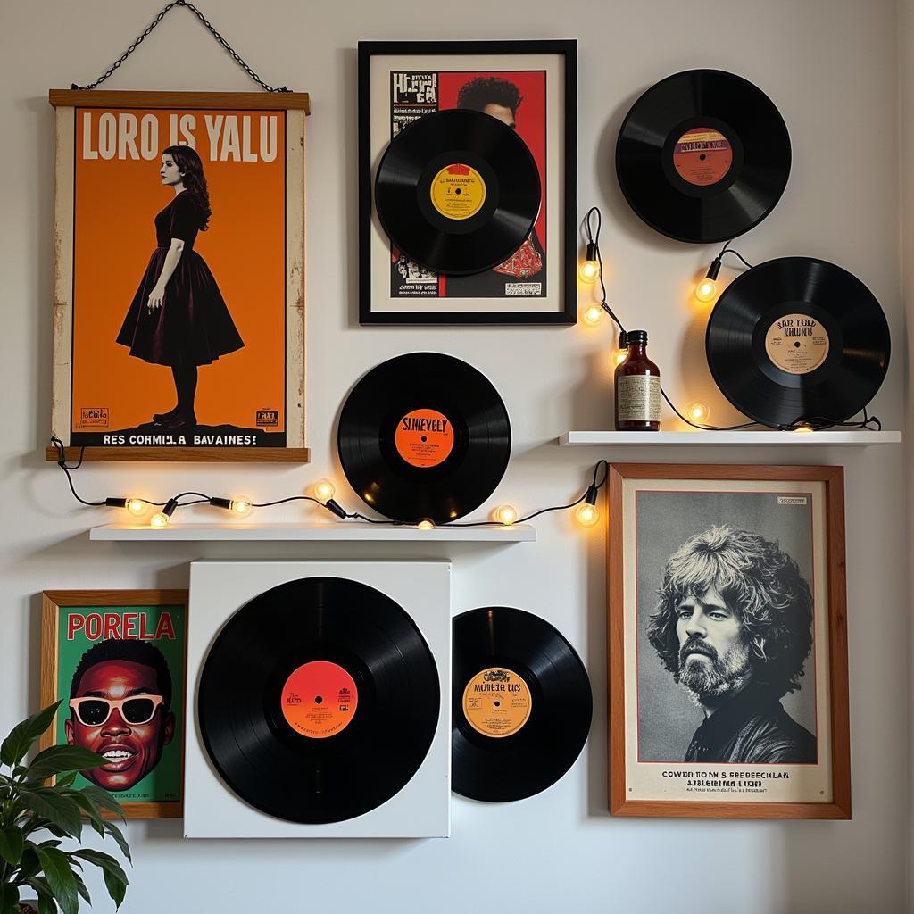 Creative vinyl record wall art ideas