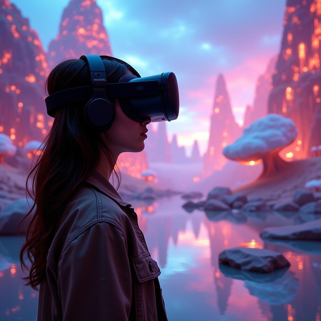 Immersive virtual reality art experience